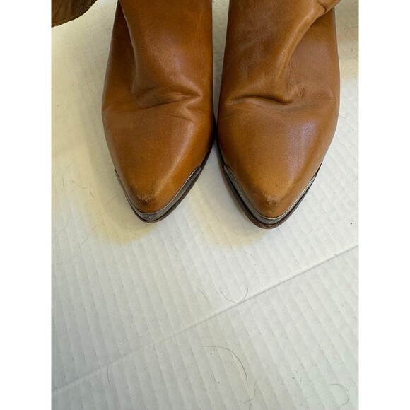 Vintage Zodiac Leather Women’s Cowboy Boots Made in USA Slouch Size 8.5 - Picture 5 of 9